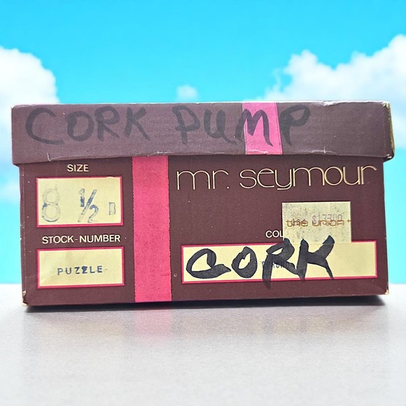 Stuart Weitzman for Mr. Seymour Cork Patchwork Pumps 8.5B Spain Deadstock... - Picture 3 of 16